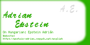 adrian epstein business card